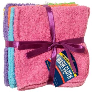 Wash Cloth 11 X 11" 6Pc Asst Clr #Tm-29