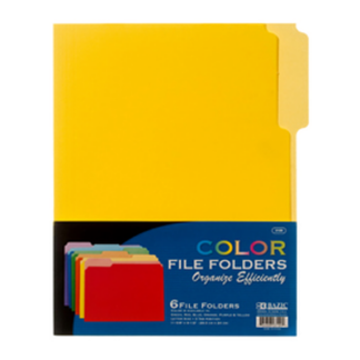 Bazic File Holder 6Pc Color "Manila"