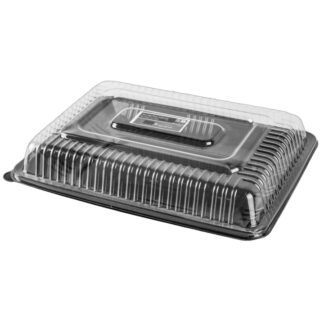Plastic Serving Tray W/ Lid 10X14
