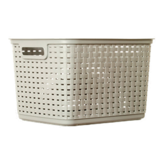 Sterilite#1273 Tall Weave Basket Cement