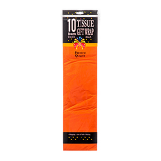 Tissue Wrap Orange 10 Ct