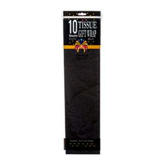 Tissue Wrap Black 10 Ct