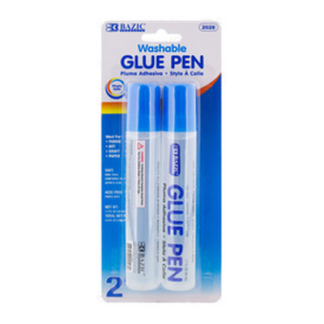 Bazic Glue 1.7 Oz 2 Pc Pen Washable