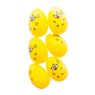 He Easter Eggs 6Ct Large W/Chick Print