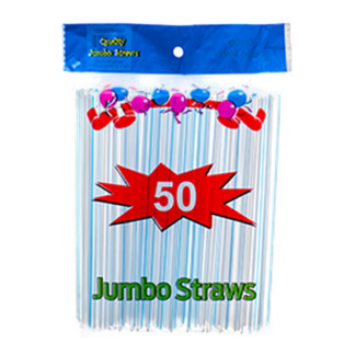 Straw Jumbo 50 Ct Pointy Tip
