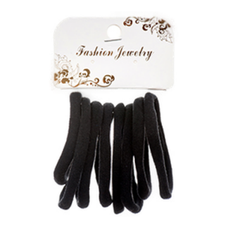 Hair Tie 10 Ct Black