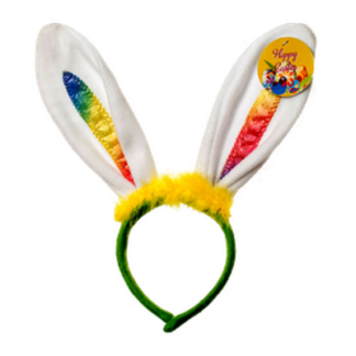 He Rabbit Hairband 3Asst