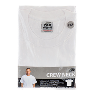 T-Shirt Men Crew Neck Super Heavy 2Xl 1Pc White