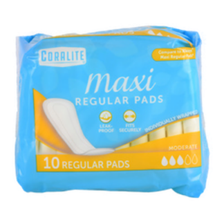 Coralite Maxi Pads Regular 10 Ct