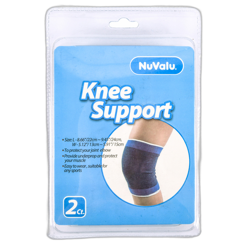 Nuvalu Elastic Support Knee 2Pc. W/ Blister